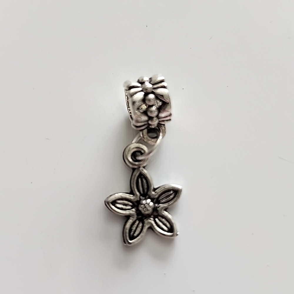 FLOWER Charm Will FIT Pandora and other European Systems or Pendant